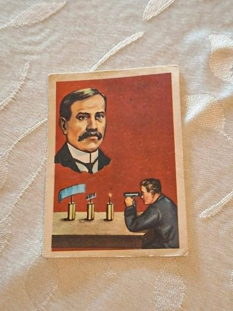 Prentje/Chromo : Rutherford / Atoom, Gebruikt, Ophalen of Verzenden, Voor 1940, Prent