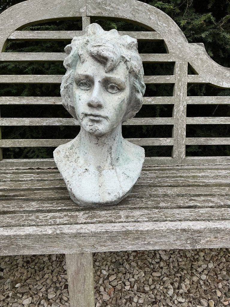 Borstbeeld, Antiek en Kunst, Ophalen, Weerbestendig, 20 - 50 cm, Overige materialen