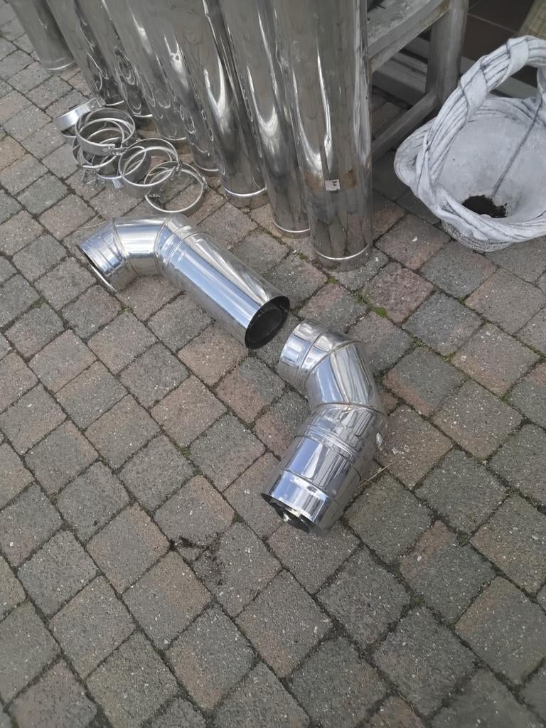 Rookgaskanaal buizen.7 stuks., Auto-onderdelen, Uitlaatsystemen, Ophalen