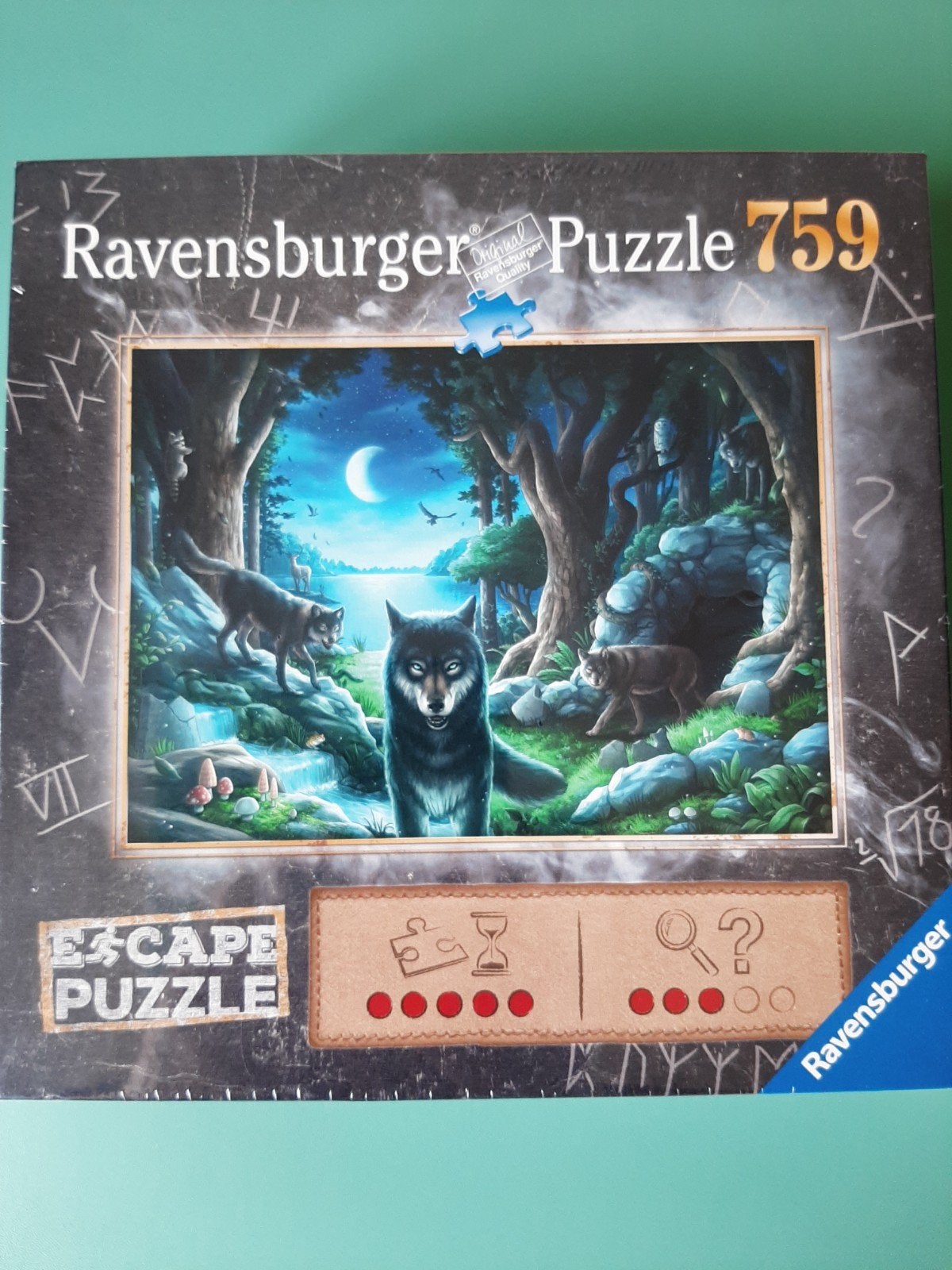 Escape puzzel Wolven 759 Ravensburger, Ophalen of Verzenden, 500 t/m 1500 stukjes, Nieuw, Legpuzzel