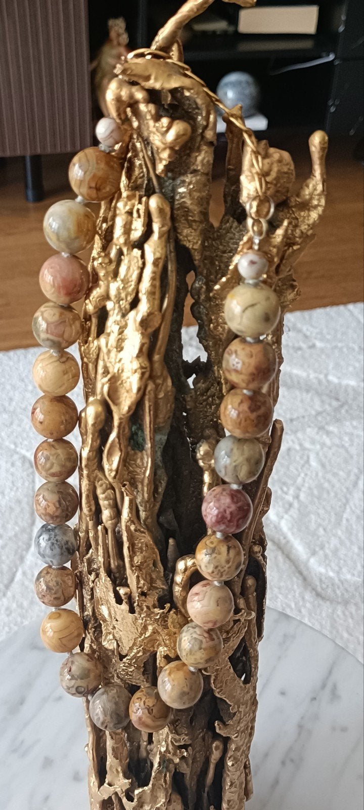 Waardevolle sieraden: stenen, natuur, jaspis, luipaard, veel, Ophalen of Verzenden