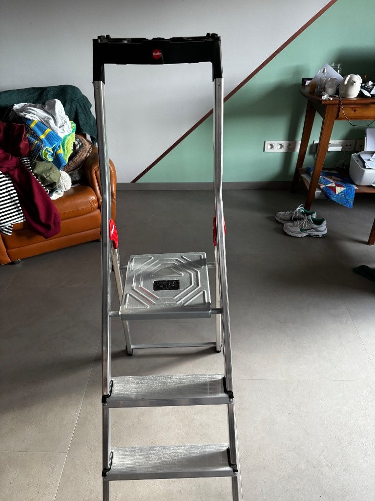 Keukentrapje, Doe-het-zelf en Bouw, Ladders en Trappen, Ophalen, Trap, Zo goed als nieuw, Opvouwbaar of Inschuifbaar
