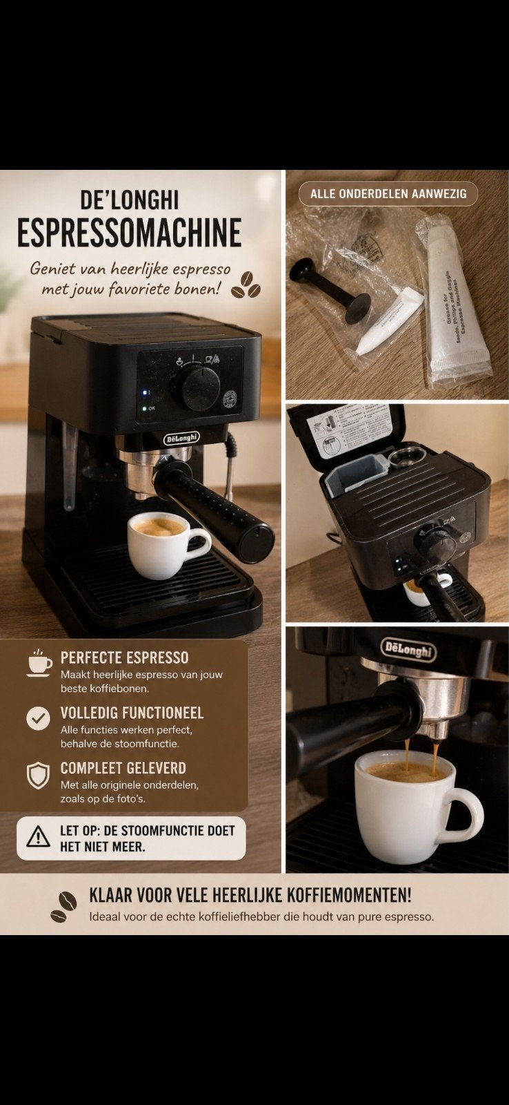 In Beveren ophalen De'Longhi Stilosa EC235.BK. en senseo, Electroménager, Cafetières, Enlèvement