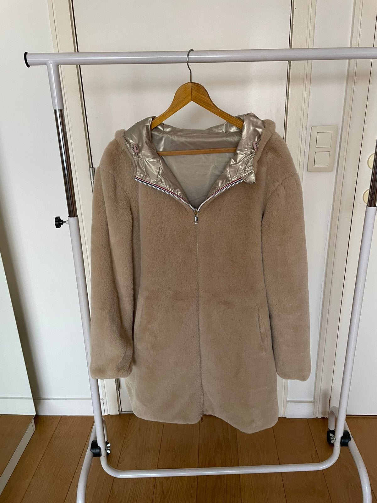Manteau Doudoune, Kleding | Dames, Ophalen, Zo goed als nieuw, Maat 38/40 (M), Beige