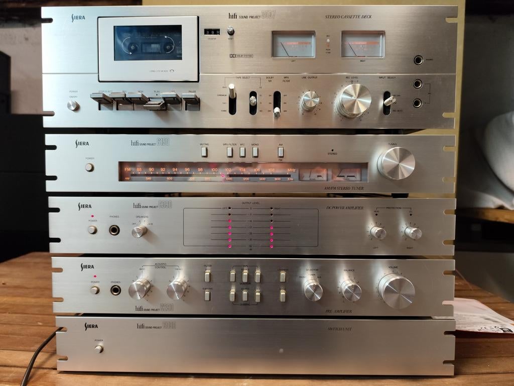 Unieke Vintage Audio Set Siera Sound Project (Philips), Audio, Tv en Foto, Stereoketens, Ophalen, Philips