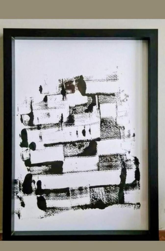 Uniek ingelijst schilderij 21×29,7cm, Ophalen