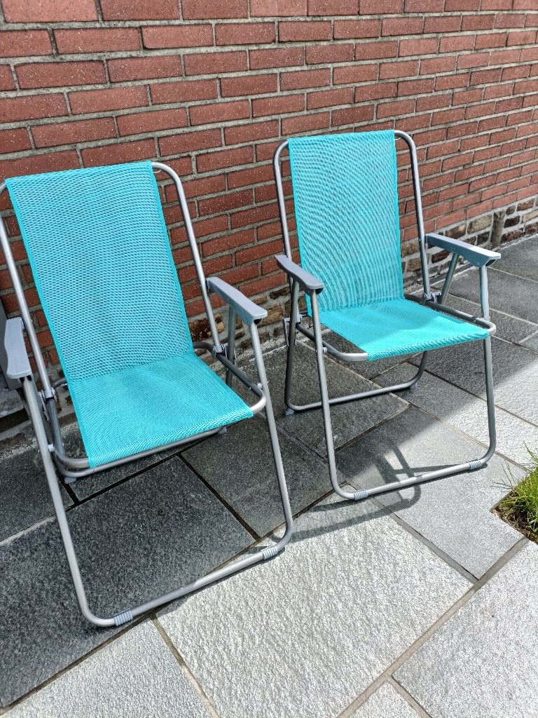 chaises pliantes, Enlèvement, Comme neuf, Aluminium, Pliant