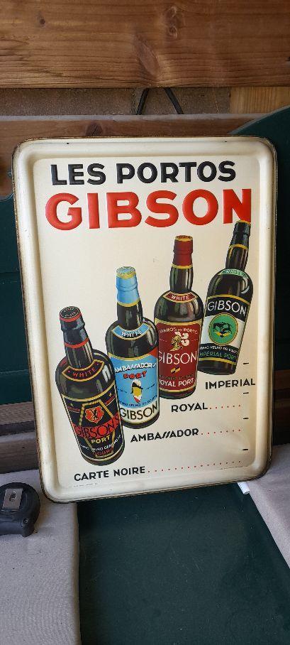 reclamebord gibson port blik, Ophalen of Verzenden, Zo goed als nieuw, Reclamebord