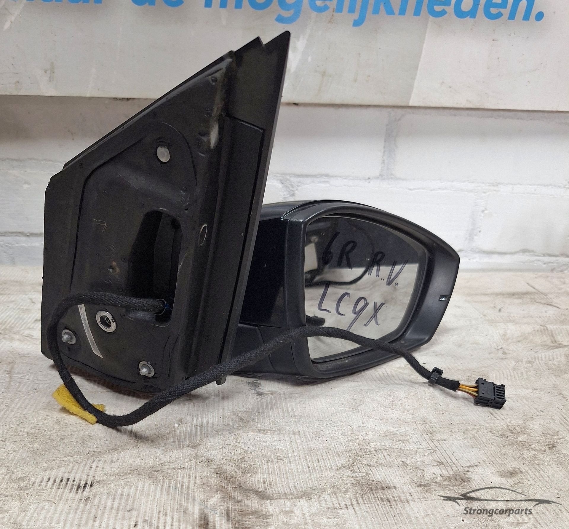 Spiegel VW Polo 6R 6C rechts elektrisch compleet kleur LC9X, Gebruikt, -, Volkswagen, -