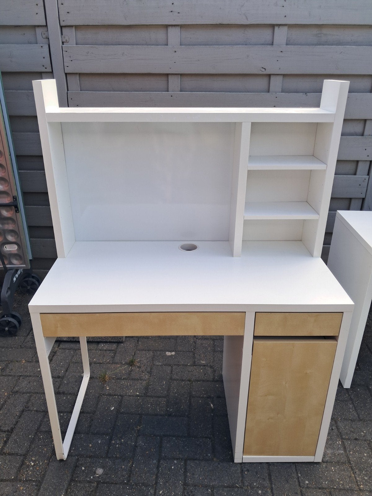 bureau Micke Ikea, Maison & Meubles, Bureaux, Enlèvement, Utilisé, IKEA, Goulotte de câbles