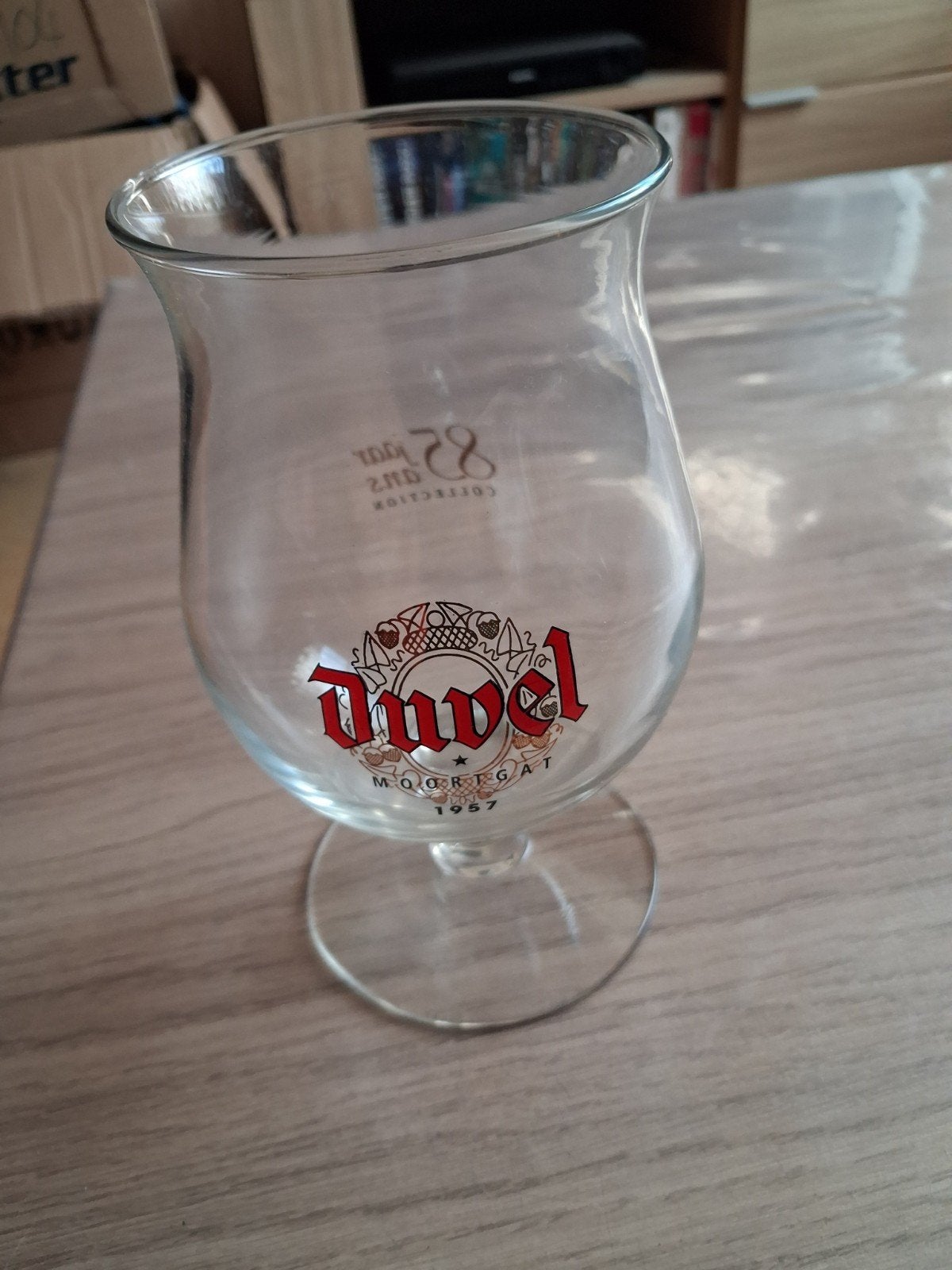 Verre à bière Duvel Moortgat Anno1957, Collections, Enlèvement ou Envoi, Neuf, Verre ou Verres, Duvel