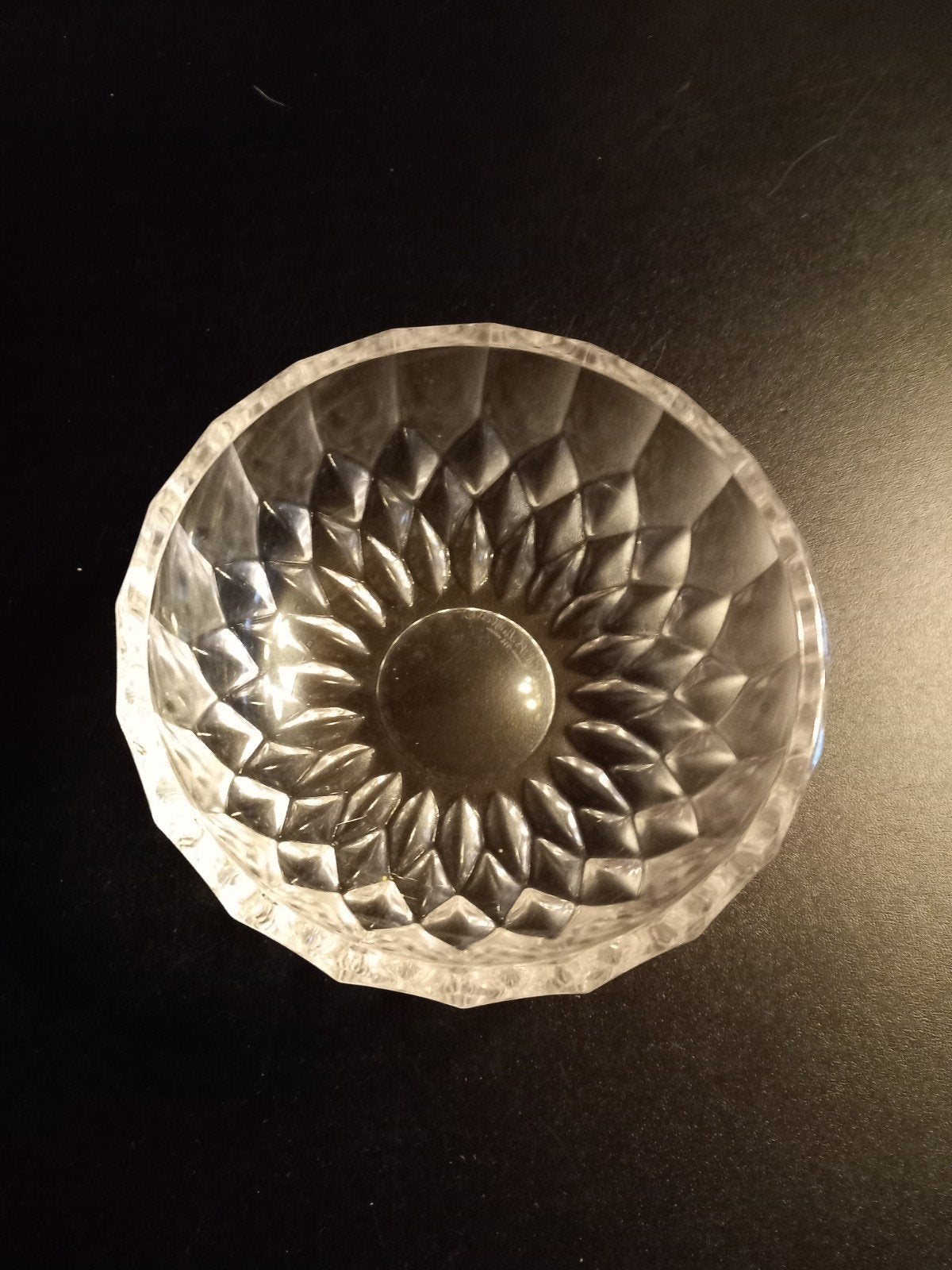 bol en cristal vintage, Enlèvement