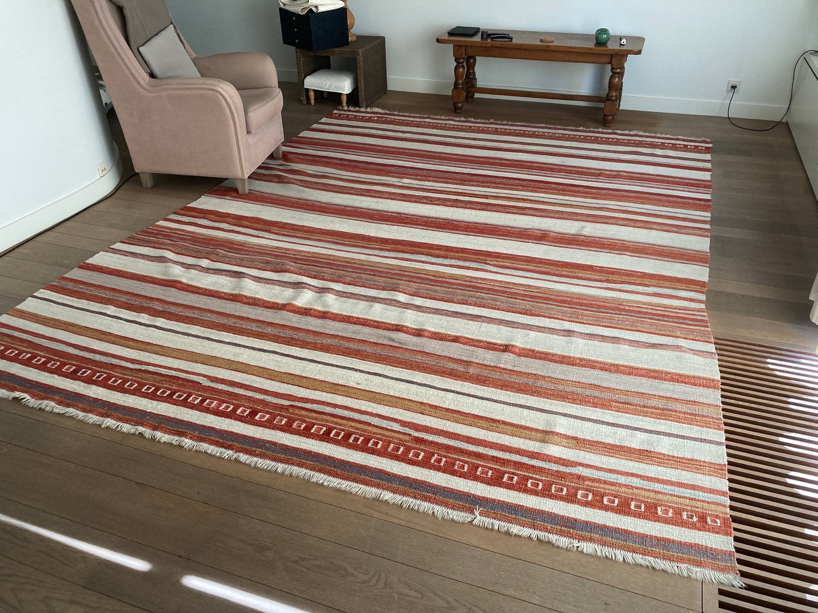 Tapis double face Peeters Bros 350  260, Maison & Meubles, Ameublement | Tapis & Moquettes, Rouge, 200 cm ou plus, Utilisé, Rectangulaire