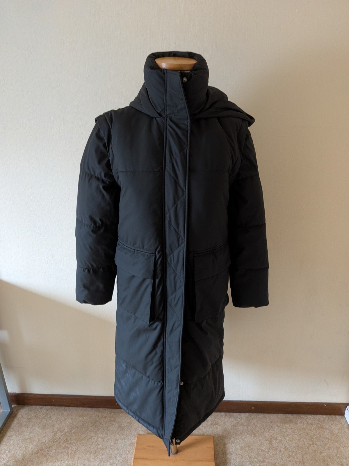 Lange winterjas/bodywarmer maat S, Ophalen of Verzenden, Maat 34 (XS) of kleiner