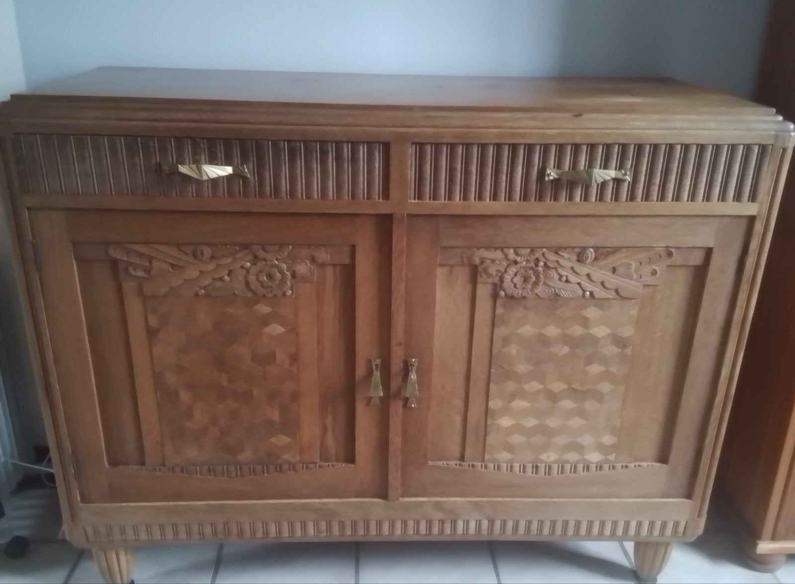 buffet ancien en chêne, Maison & Meubles, Enlèvement, Chêne