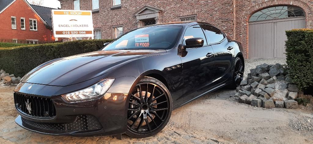 Maserati Ghibli D 175K 1/16 Eur6b Elek Coff H/K 21" Full CPV, Cuir, Entretenue par le concessionnaire, Noir, 6 cylindres