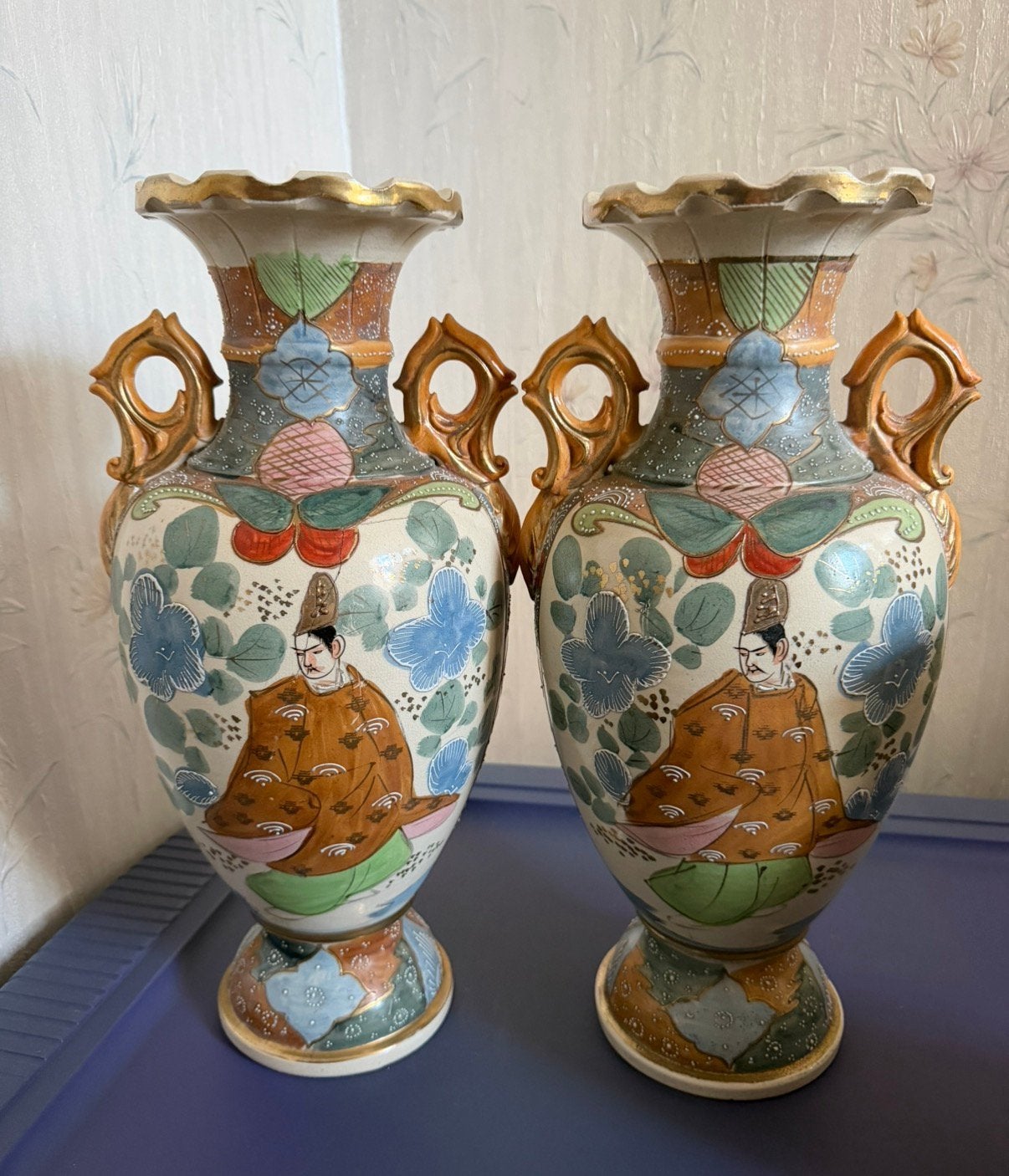 Set van 2 vazen Japanse stijl, Antiek en Kunst, Ophalen