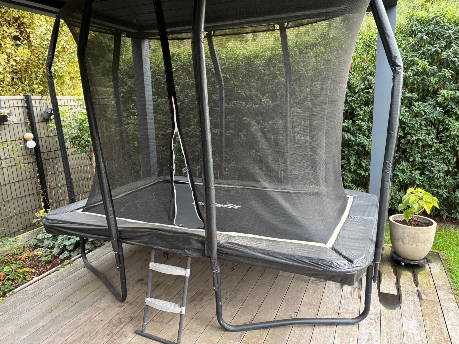 VirtuFit Premium trampoline 183x274 cm + veiligheidsnet, Ophalen, Gebruikt