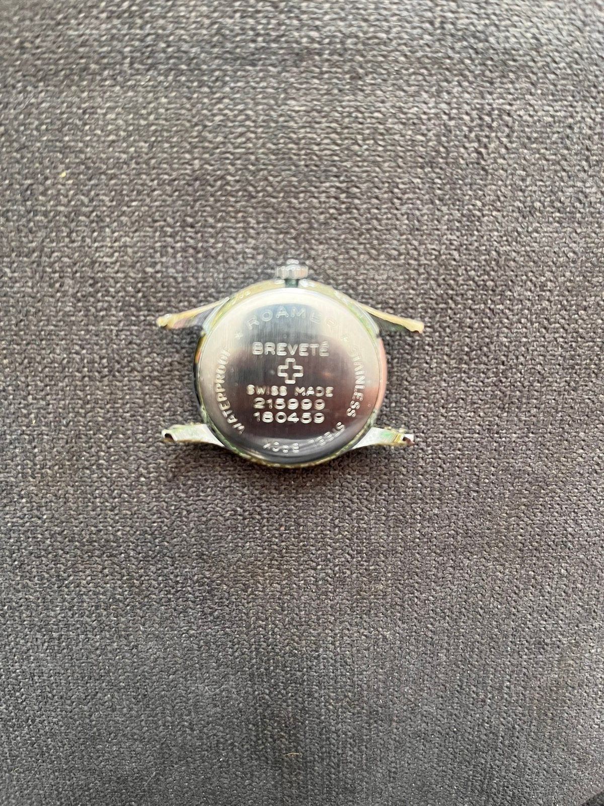 Montre vintage Roamer avec bracelet en or, Montre-bracelet, Autres marques, 1930 à 1960, Enlèvement ou Envoi