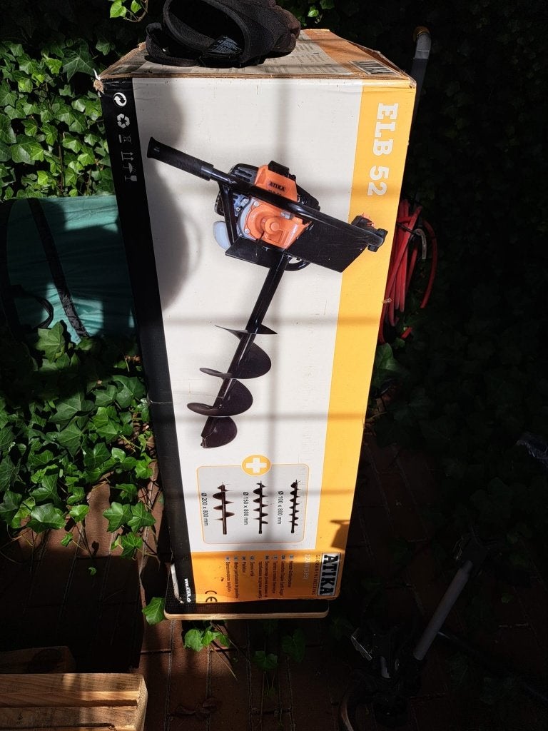 Atika ELB 52 Benzine grondboor - 2takt - 2200W, Enlèvement, Neuf