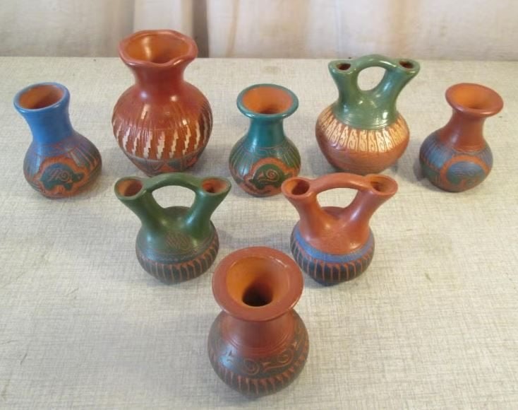 Belle fête de pots en poterie peints, Enlèvement ou Envoi