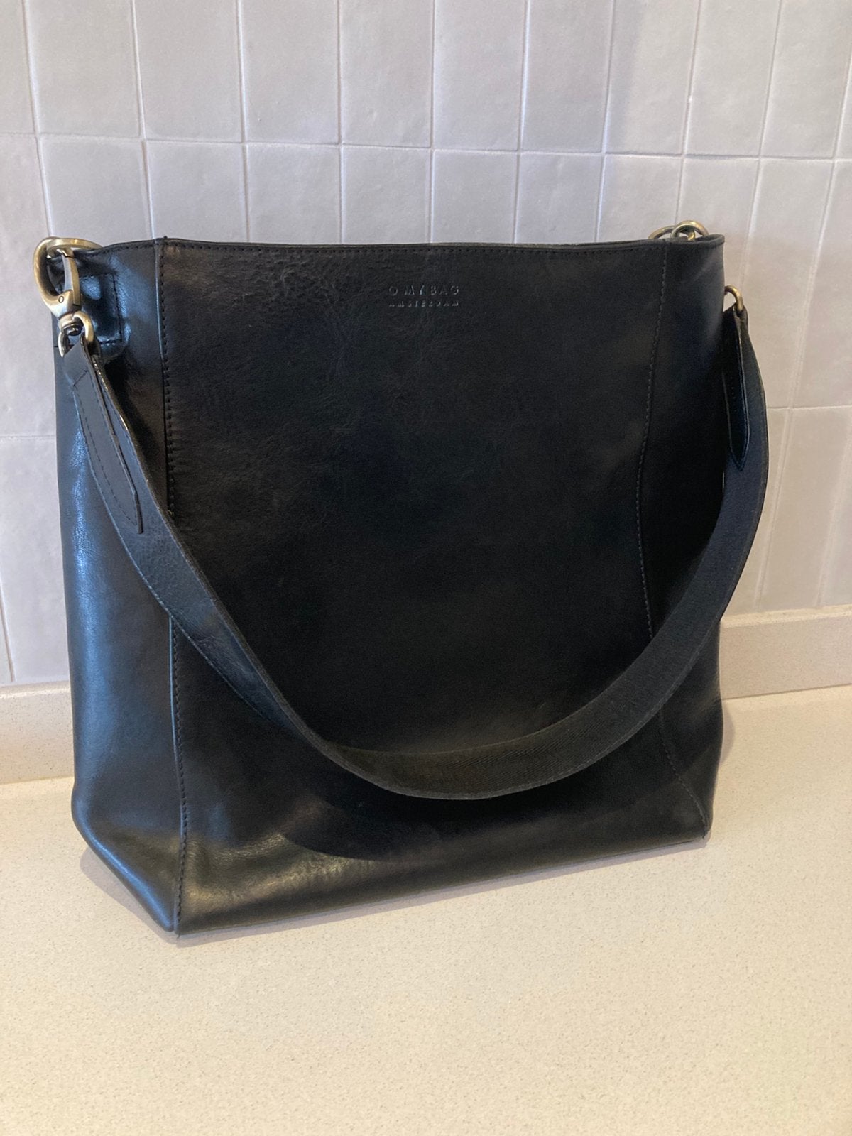Prachtige tas o my bag zwart leder, Bijoux, Sacs & Beauté, Sacs | Sacs Femme, Enlèvement, Utilisé, Noir
