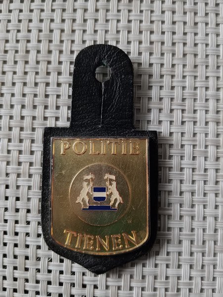 Oude Borstzakhanger van de gemeentelijke politie, Ophalen of Verzenden, Rijkswacht, Embleem of Badge