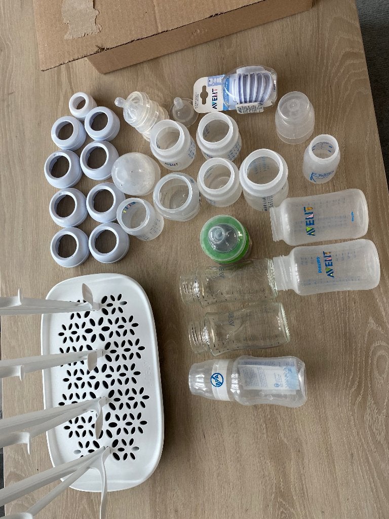 Avent fles en droogrekje, Kinderen en Baby's, Ophalen of Verzenden, Zo goed als nieuw, Philips Avent