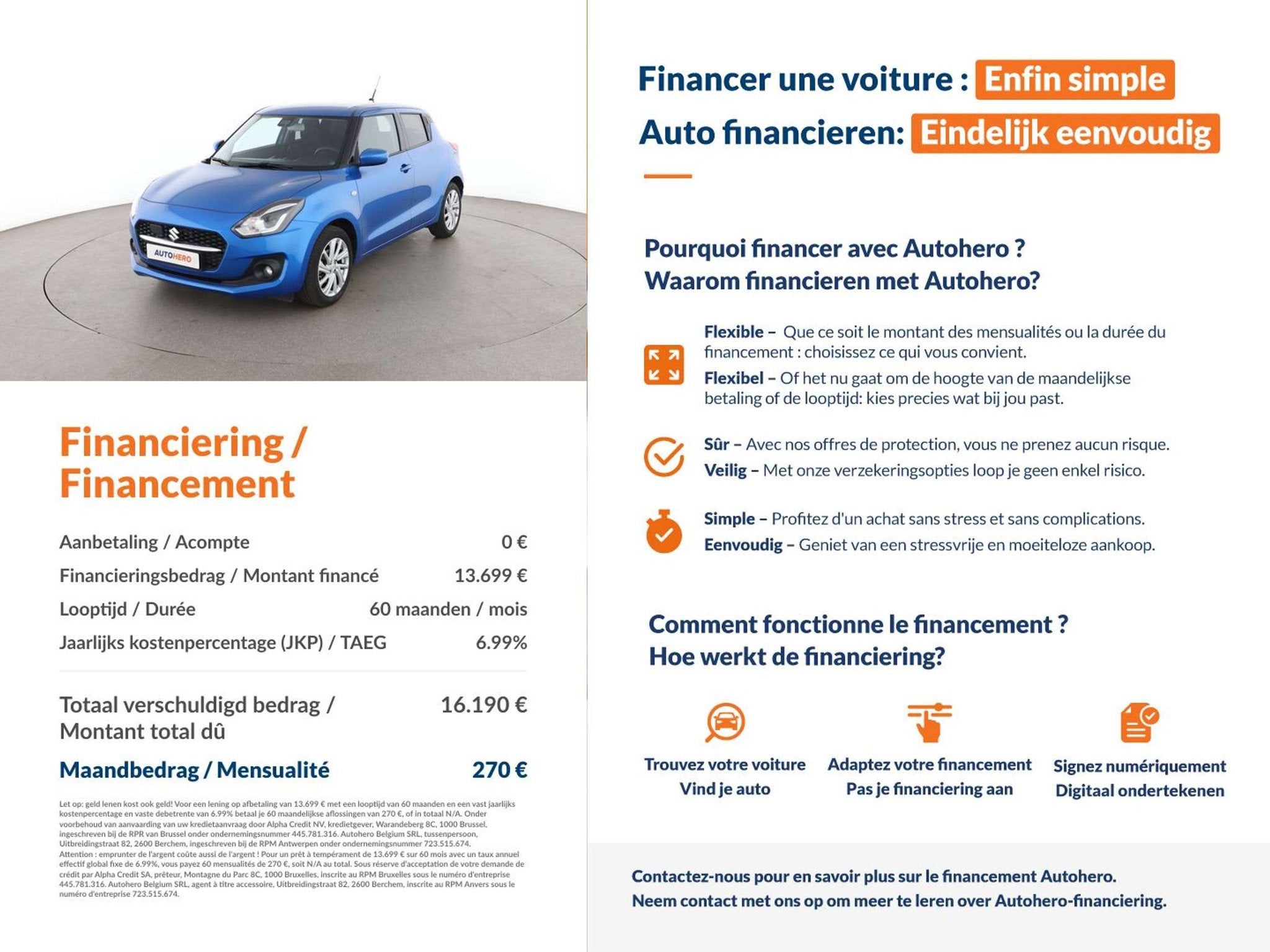 Suzuki Swift 1.2 DualJet Mild-Hybrid Comfort+, Autos, 1197 cm³, Achat, Euro 6, https://public.car-pass.be/vhr/5e94edef-d4af-43c6-b3fd-fa758b4be5f7