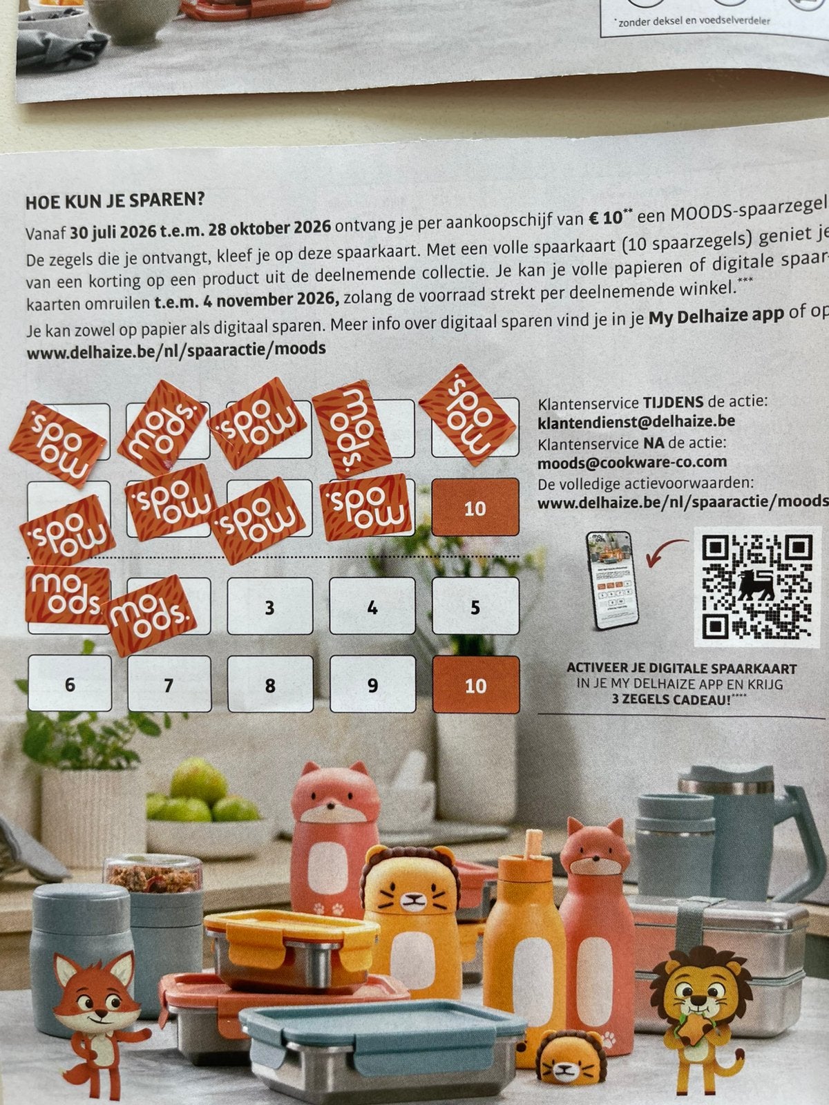 1 Delhaize MOODS Spaarset te Koop!, Ophalen of Verzenden, Koffie of Thee