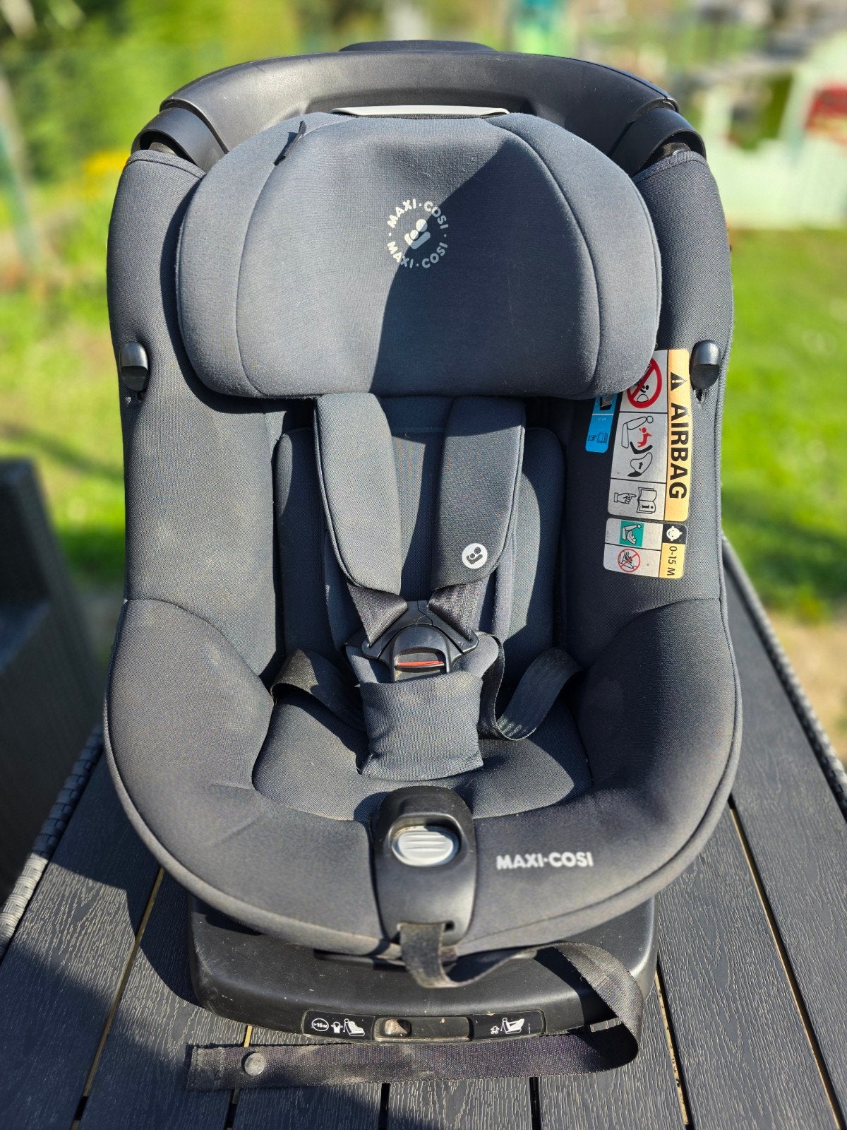 Maxi-Cosi AxissFix i-Size — 360 draaibaar autostoeltje, Ophalen, Gebruikt, Afneembare rugleuning, Isofix