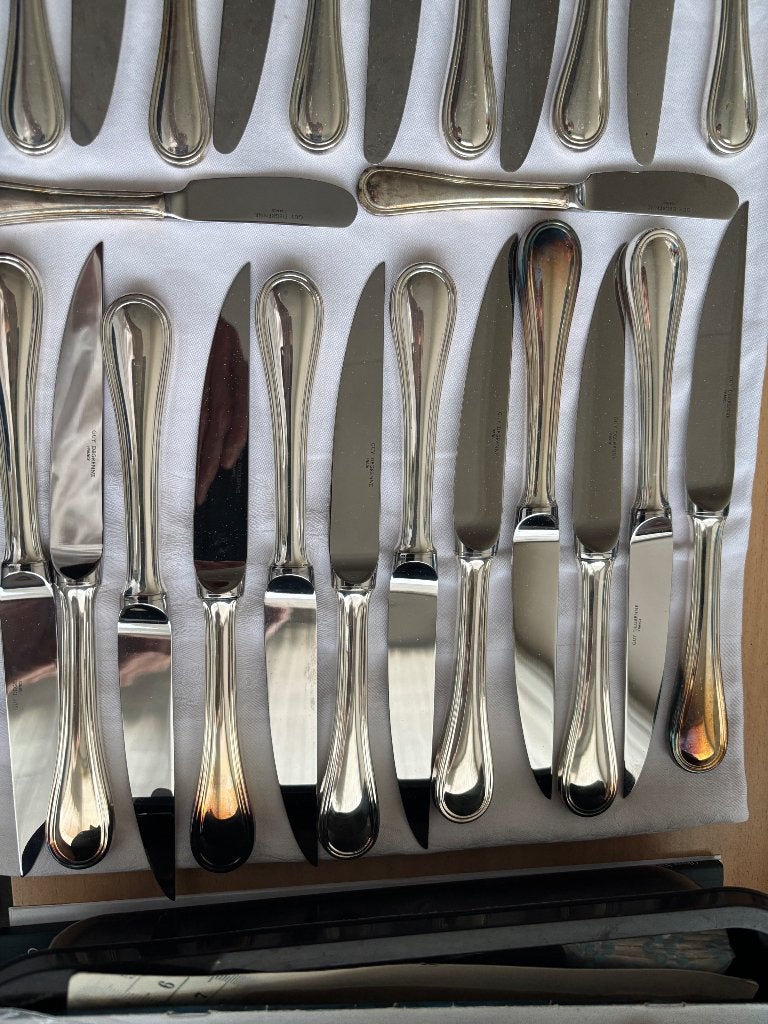 Zwaar verzilvert tafel bestek Guy Degrenne, Bestekset, Overige typen, Nieuw, Ophalen of Verzenden