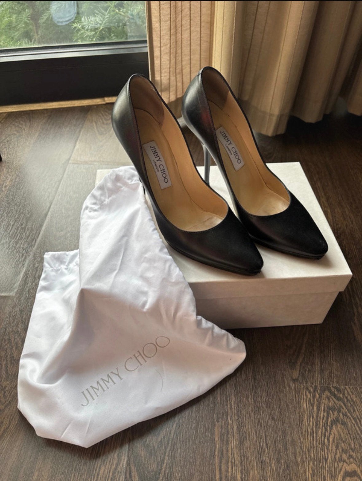 Jimmy Choo heels, Kleding | Dames, Ophalen, Zwart, Schoenen met hoge hakken, Gedragen