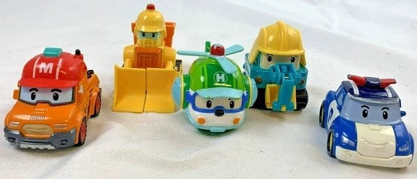Ensemble de 5 figurines en métal Silverlit Robocar Poli, Mar, Enfants & Bébés, Envoi, Comme neuf