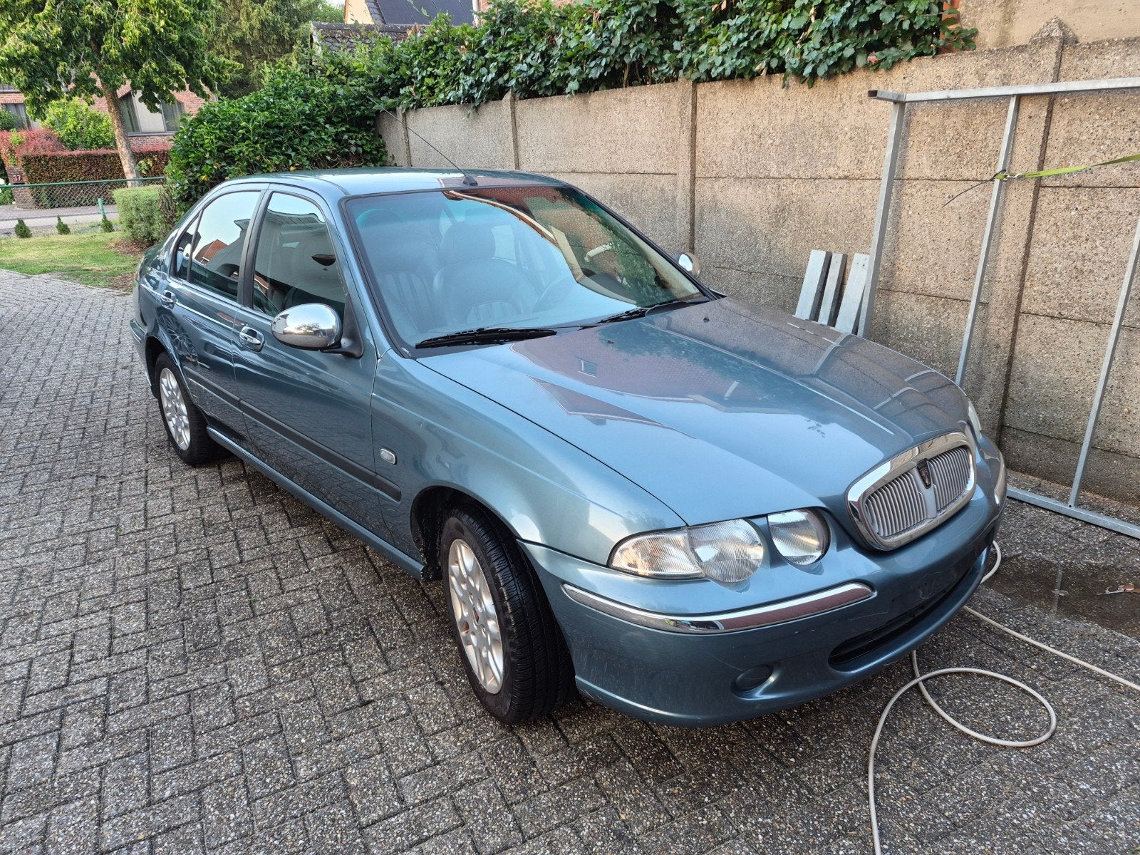rover 45  1800 benzine de luxe versie, Auto's, Voorwielaandrijving, 4 deurs, Blauw, Leder
