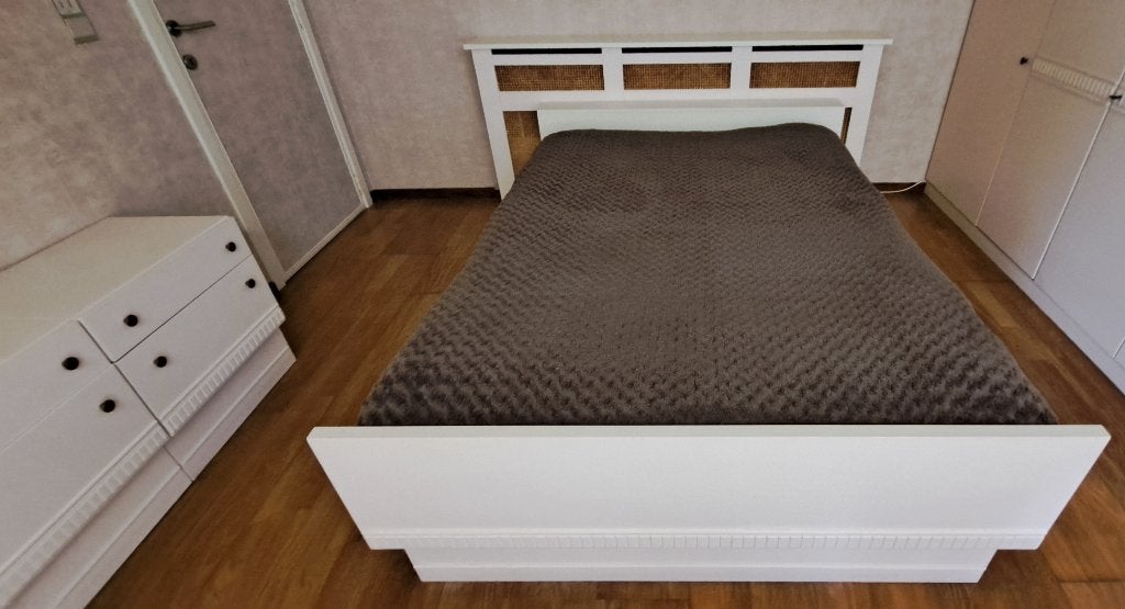 bed 150216 + nachtkastjes, Huis en Inrichting, Ophalen, Gebruikt, Tweepersoons, 140 cm