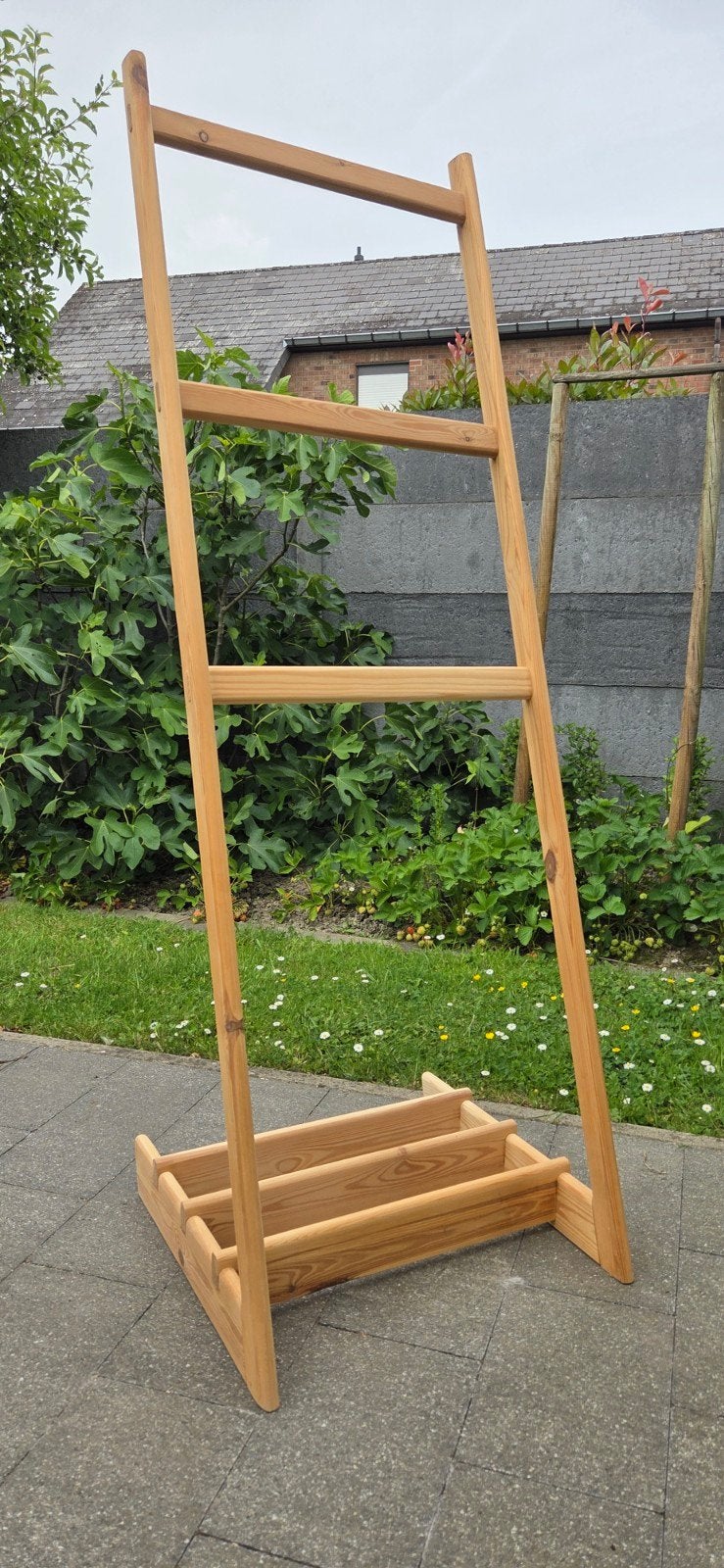 Houten design kledingrek, Kleding | Dames, Kledingrekken, Zo goed als nieuw, Ophalen