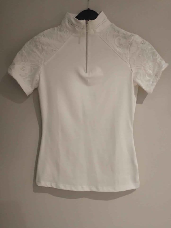 Showshirt Harry's Horse Venice wit XS, Dieren en Toebehoren, Paardrijkleding, Ophalen, Dames, XS, Zo goed als nieuw