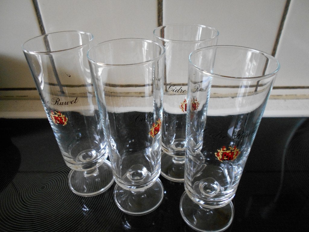 4 verres anciens cidre ruwet, Collections, Enlèvement