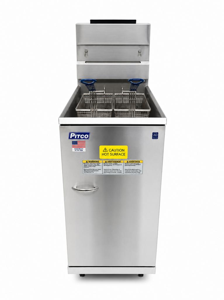 Pitco gas friteuse, Elektronische apparatuur, Fornuizen, Ophalen, Zo goed als nieuw, Gas