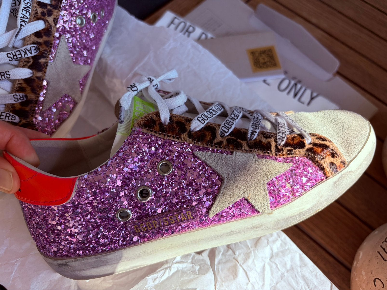 Baskets à paillettes Golden Goose Superstar taille 37, Enlèvement ou Envoi, Autres couleurs, Comme neuf, Golden Goose