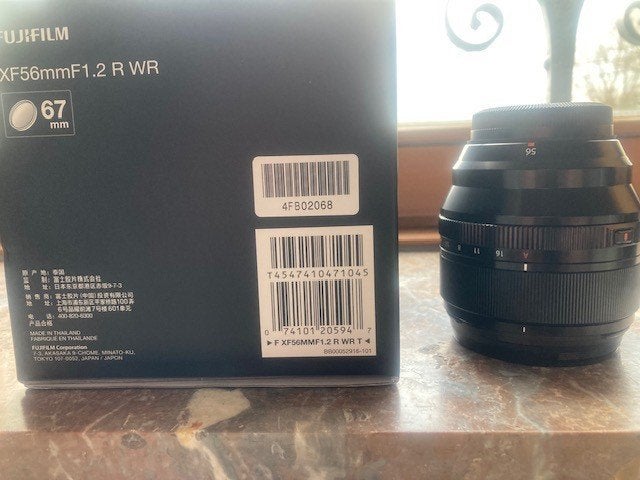 Fujifilm XF 56 mm f1.2 WR, TV, Hi-fi & Vidéo, Neuf, Fujifilm, Lentille standard, Enlèvement