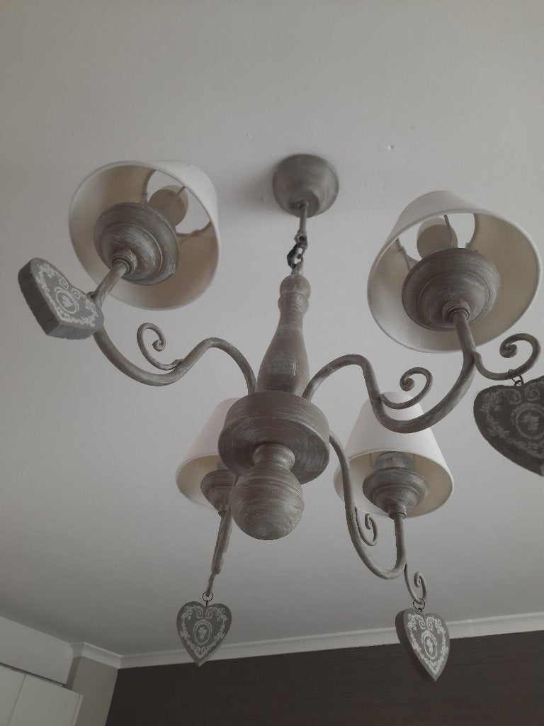 Luster, Huis en Inrichting, Lampen | Kroonluchters, Ophalen, Gebruikt, E14 (klein), Landelijke