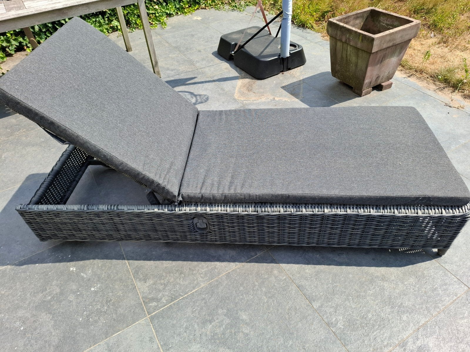 Ligbed met kussen, Jardin & Terrasse, Chaises longues, Enlèvement, Utilisé, Mobile