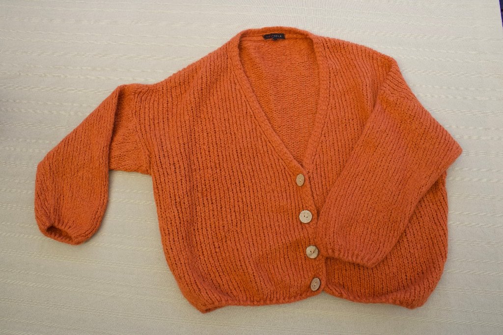 Wollen vest Lola Liza, Kleding | Dames, Lola & Liza, Oranje, Ophalen of Verzenden, Zo goed als nieuw