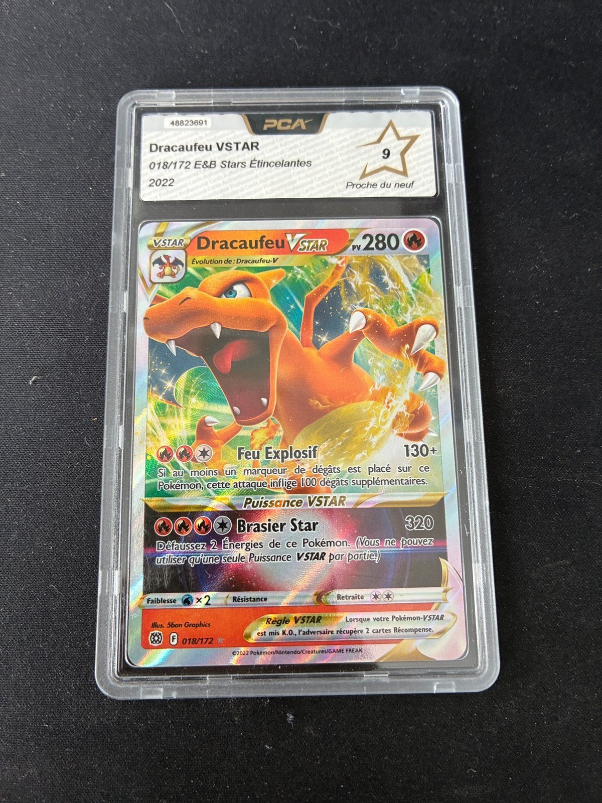 Dracaufeu Vstar 018/172 PCA 9, Enlèvement, Comme neuf