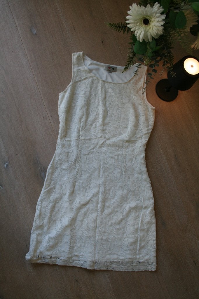 Maat 38 - DOTTS - wit kleedje, Kleding | Dames, Ophalen of Verzenden, Gedragen, Maat 38/40 (M), Wit