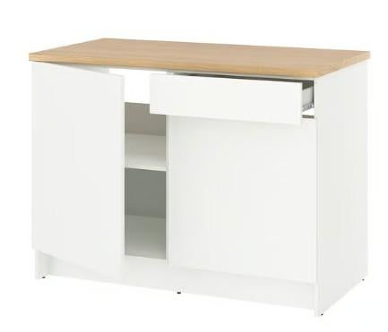 IKEA KNOXHULT onderkast 120 cm, Ophalen, Zo goed als nieuw, Wit, IKEA