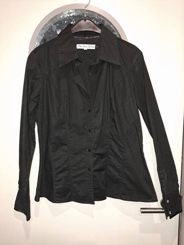 Zwarte blouse van Pepe Jeans London, maat XL (=max L), Enlèvement ou Envoi, Pepe Jeans, Noir, Taille 42/44 (L)