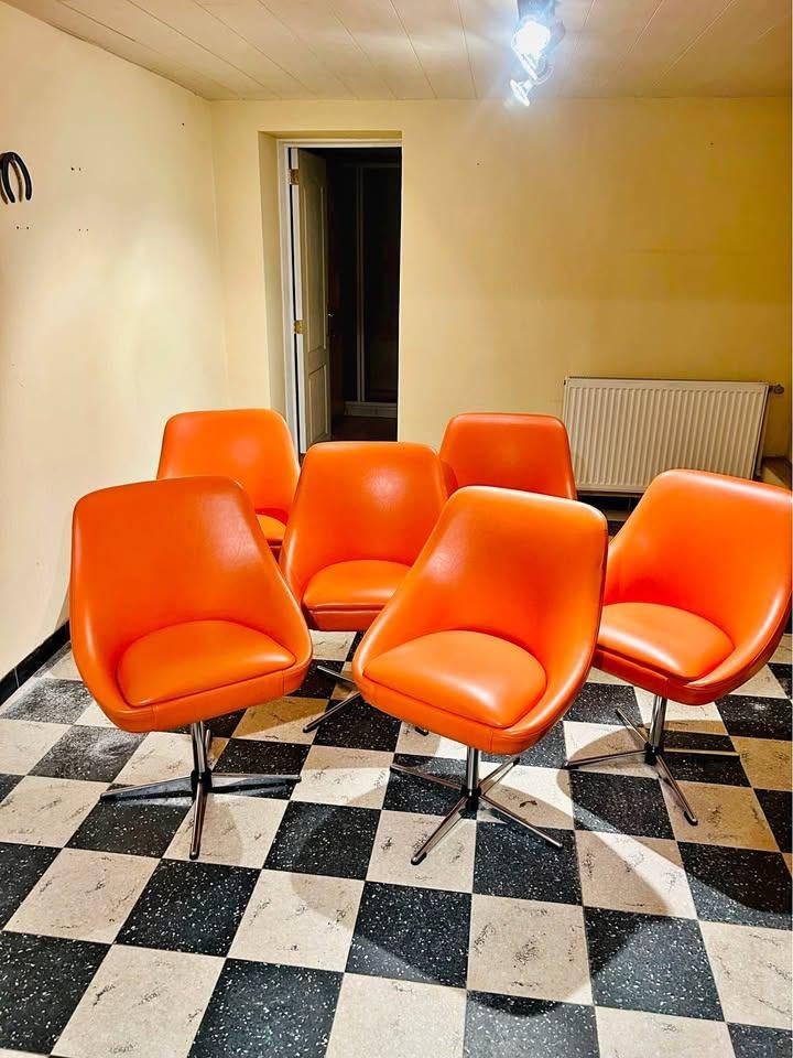 Lot 6 chaises vintage, Ophalen, Vintage, Zo goed als nieuw, Vijf, Zes of meer stoelen